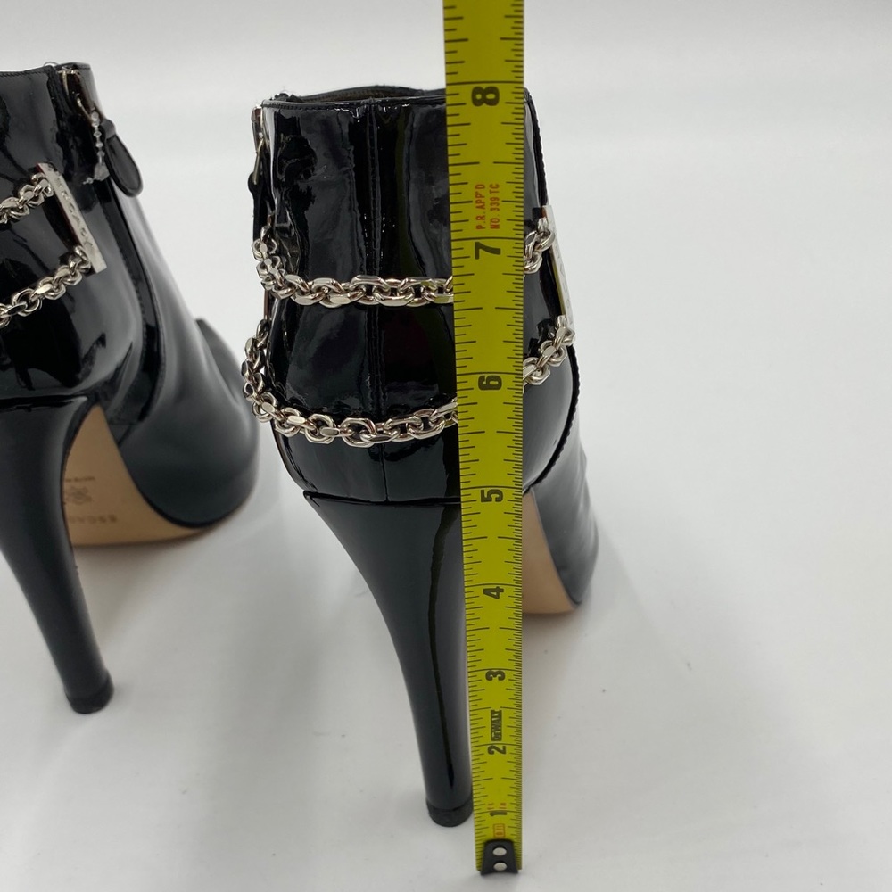 Escada. Black patent leather booties. Size 40 - Picture 5 of 9